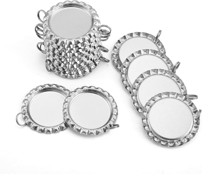 Silver Color Flat Bottle Caps - Image 5