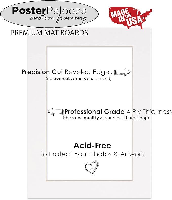 Pack of TEN 11x14 Mats Bevel Cut - Image 8
