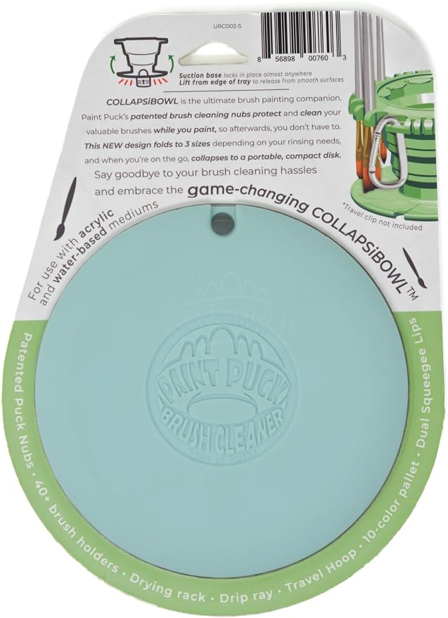 Paint Puck CollapsiBowl Paint Brush Cleaner Rinse Cup – Collapsible Paint Water - Image 3