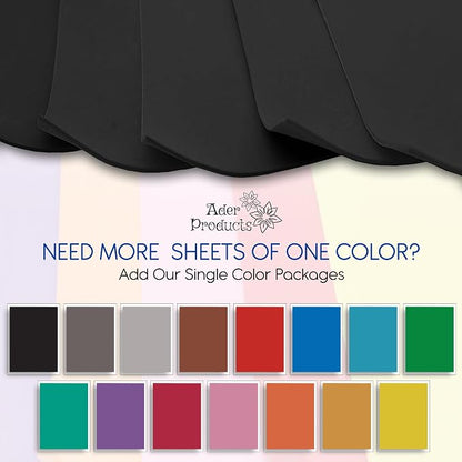 Black EVA Foam Sheets for Crafts, 15 Pack, 9 x 12 Inch, 2mm Thickness – Ideal - Image 3
