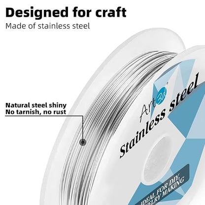 Art3d 20 Gauge Stainless Steel Wire, Bendable Soft Crafting Wire - Image 2