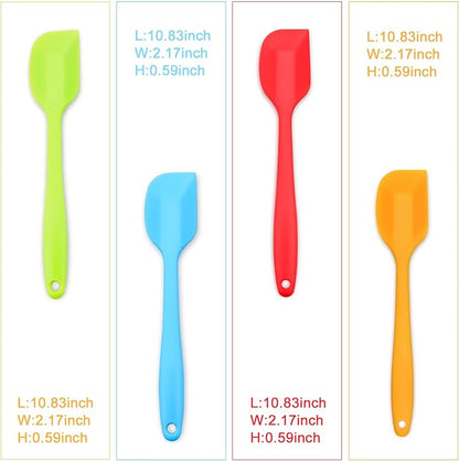 Silicone Spatula 4-piece Set, Heat-Resistant Spatulas, Non-stick Rubber Spatulas - Image 3