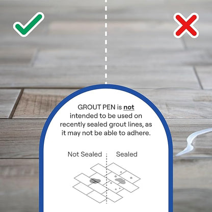 Grout Pen Cream Tile Paint Marker: Waterproof Grout Paint Pen, Tile Grout - Image 5
