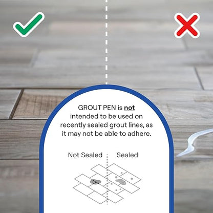 Grout Pen Tile Paint Marker: Waterproof Grout Paint, Tile Grout Colorant and - Image 5