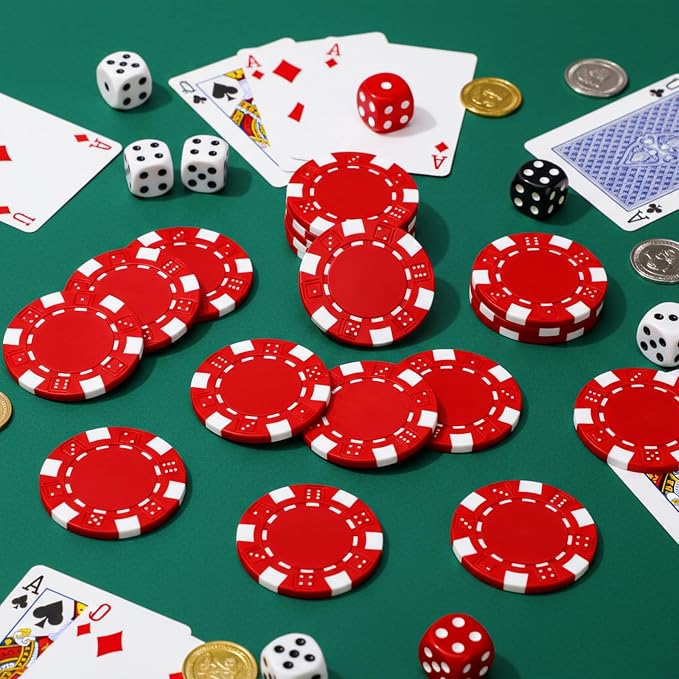 100 Pcs 11.5 Gram Poker Chips ABS Monte Carlo, 40 mm Bingo Chips Tokens Markers - Image 6