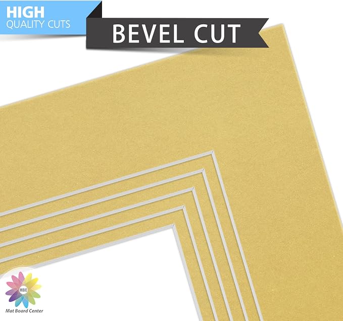 Mat Board Center, 8x10 for 5x7 Old Gold Color Mats - Image 4