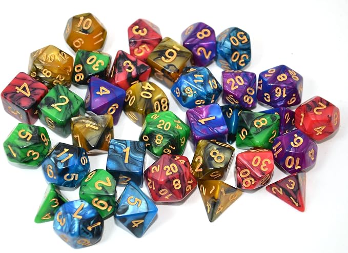 SmartDealsPro 5 x 7-Die Double-Colors Polyhedral Dice Sets - Image 4