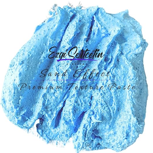 Premium Sand Effect Texture Paste | 6oz by Volume | Unique Metallic Colors | by EzgiSertcetin