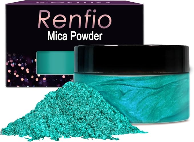 Renfio 100g Mica Powder Pigment, Metallic Natural Dye Mineral Pearl Shimmer by Renfio