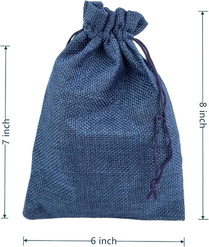 Palmhomee Pack of 25 Burlap Gift Bags - Image 3