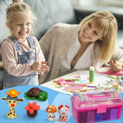 ifergoo Polymer Modeling Clay for Kids DIY Starter Kits, 62 Color Oven Baked - Image 5