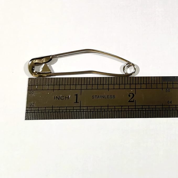 iNee Curved Safety Pins, Quilting Basting Pins, Nickel-Plated Steel, Size 3 - Image 3