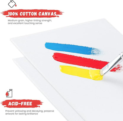 Simetufy 28 Pack Canvas Boards for Painting 5 x 7 inch, Blank Canvas Panels- - Image 3