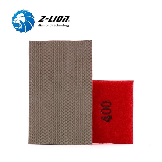 Z-Lion Diamond Abrasive Paper Sheets 400 Grit Diamond Sandpaper Nylon Back - Image 5