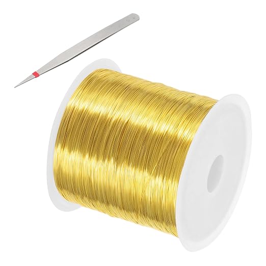 PATIKIL 26 Guage/ 0.4 mm 328 Feet Jewelry Craft Wire, Copper Beading Wire by PATIKIL