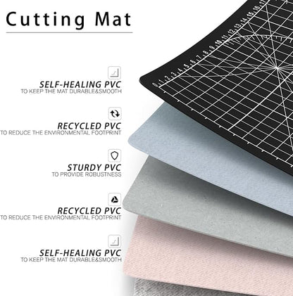 DIYSELF Cutting Mat 8in×6in, Self Healing Cutting Mat, A5 Rotary Cutting Mats - Image 3