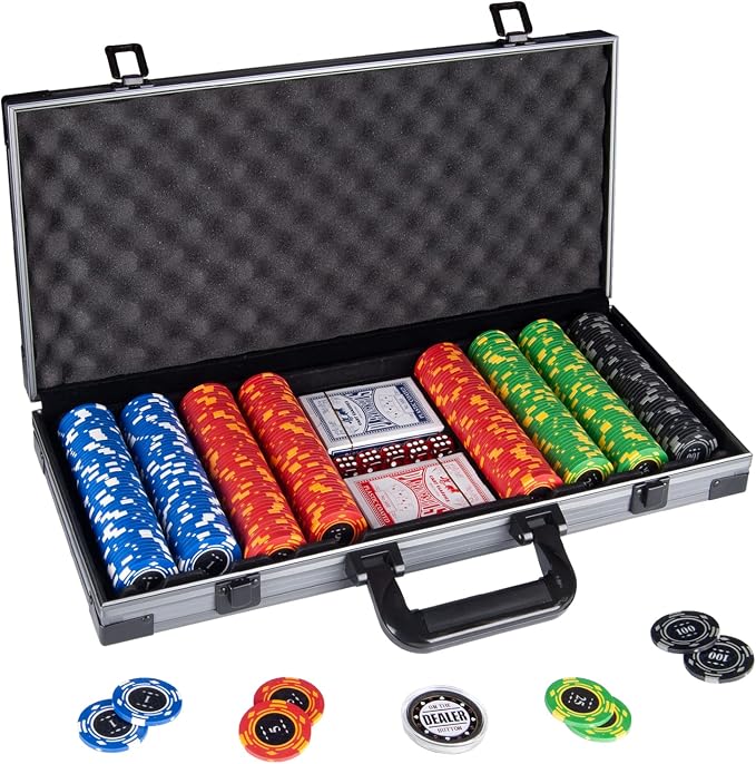 Clay Poker Chips, Numbered Chips, Poker by Comie
