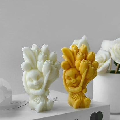 Rabbit Tulip Animal Soap Mold - Image 2