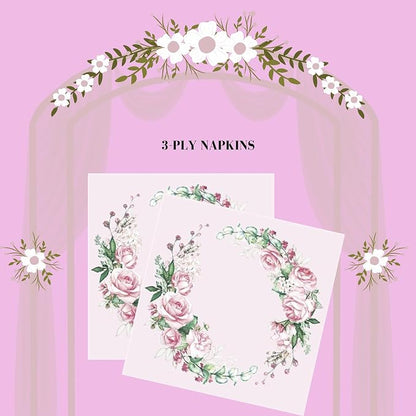 20-ct 13x13 Flowers Paper Luncheon Decoupage Napkins, 3-Ply Servilletas Printed - Image 5