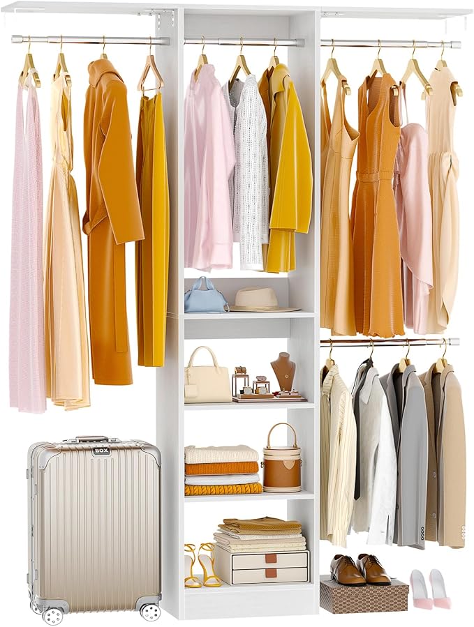 48" Small Closet Organizer, 4FT Small Closet System by Besiost