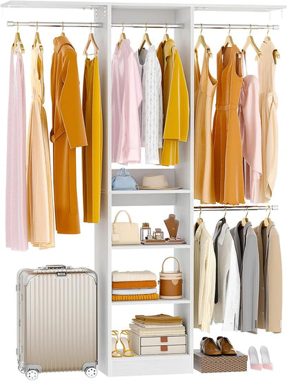 48" Small Closet Organizer, 4FT Small Closet System by Besiost