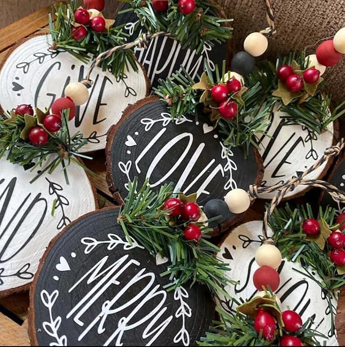 Christmas Stencils for Painting on Wood Slice - Image 4