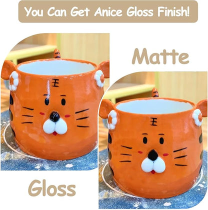 200ml Air Dry Clay Glaze, Waterproof and Scratch Resistant, Design - Image 2