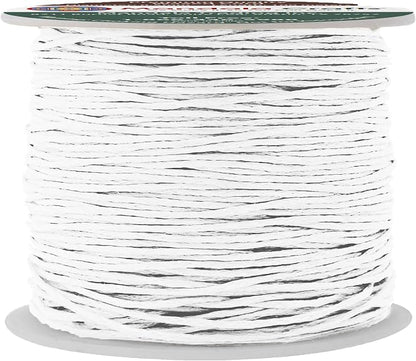Mandala Crafts 0.5mm 109 Yards White Cotton Waxed Cord by MandalaCrafts