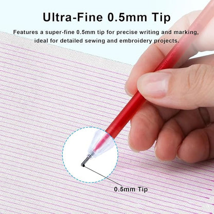 7-Color Heat Erasable Fabric Markers - Image 4