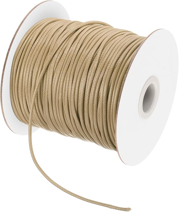 MECCANIXITY Waxed Cord 2mm Waxed Polyester Cord 98 Yard Wax String by MECCANIXITY