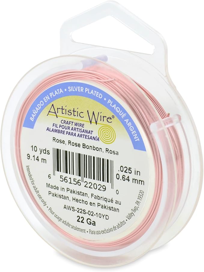 Artistic Wire, 22 Gauge Silver Plated Tarnish Resistant Colored Copper Craft by ArtisticWire