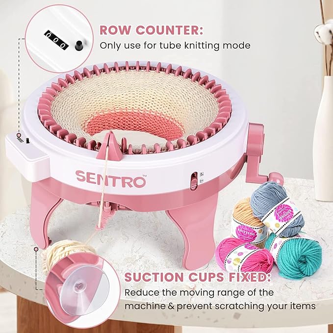 BZVV Knitting Machine for SENTRO 48 Needles Smart Knitting Crochet Machine - Image 7