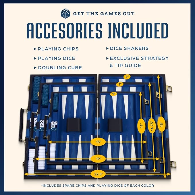 Get The Games Out Top Backgammon Set - Image 5