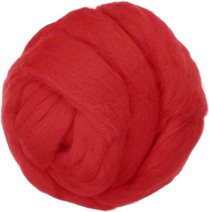 PATIKIL Wool Roving Yarn, 150G/5.3OZ Soft Felting Wool Pure Chunky Roving Yarn by PATIKIL