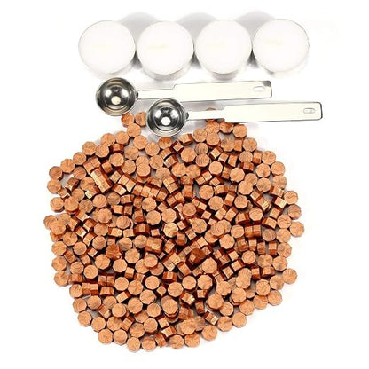 Yoption 360 Pcs Metallic Copper Sealing Wax Beads Set - Image 3