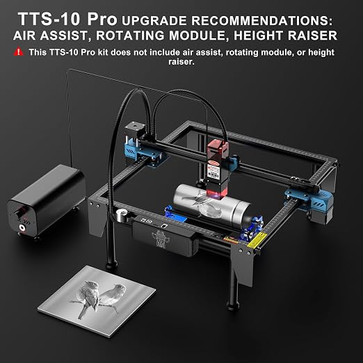 TTS-10 PRO 10000mW Laser Engraver Machine Usongshine 12Pcs DIY Unfinished - Image 4