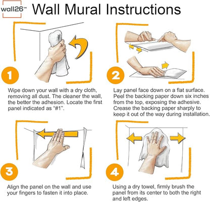 wall26 Removable Wall Sticker/Wall Mural Close Up Dark Rose Flower Blossoms - Image 6