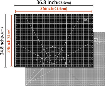 Ecraft Large Self Healing Cutting Mat: 24" x 36" Double Sided 5-Ply Hobby Mat - Image 2