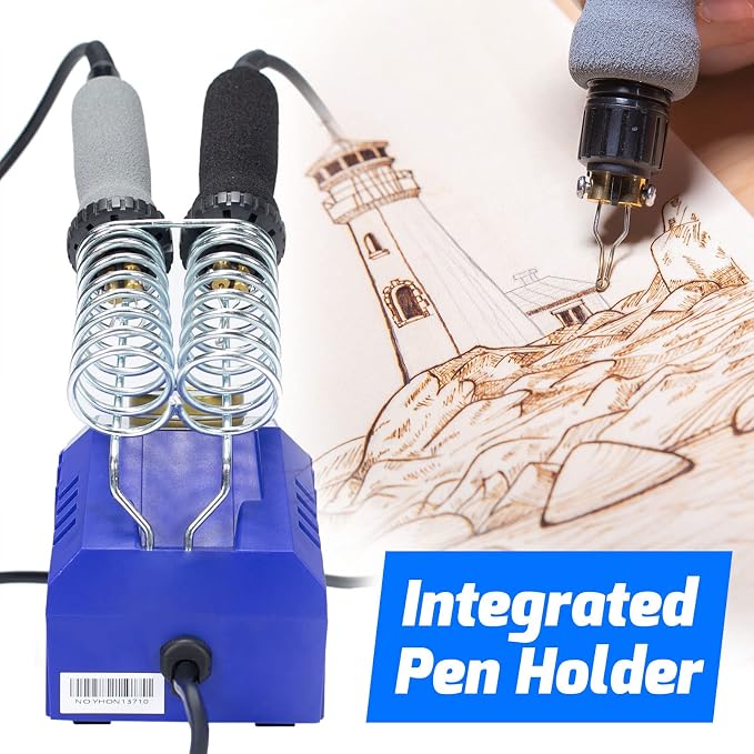 WEP 939D-VI Dual Pen Wood Burning Kit 250-750℃/482-1382℉ A/B Toggle Wood - Image 4