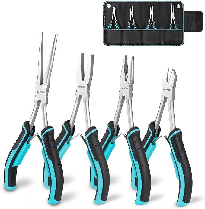 DURATECH 4PCS Long Reach Pliers Set by DURATECH