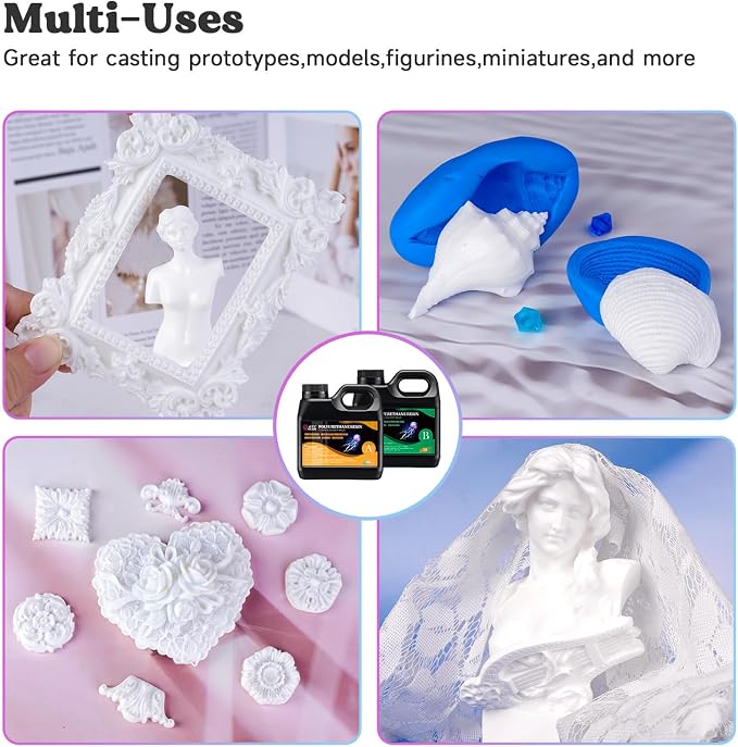LET'S RESIN Polyurethane Resin, 60oz 2 Part Casting Resin, Fast Cured Resin - Image 6