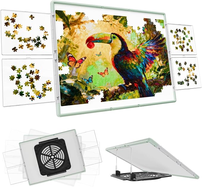 1500 Pieces Puzzle Board 3-in-1 Double-Sided & Rotating & Tilting, Plastic by WelcometoMobiPuzz%EF%BC%81