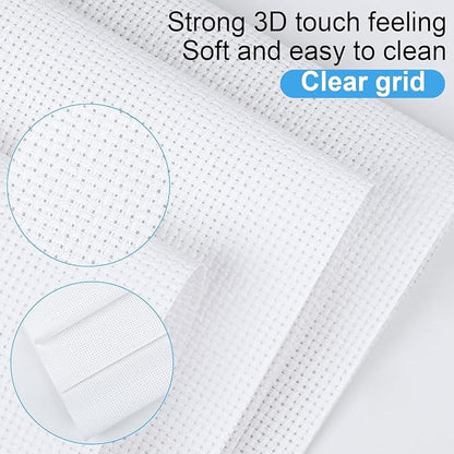 6 PCS Cross Stitch Aida Fabric 14 Count, 18 by 12 Inch, Classic Reserve Cross - Image 3
