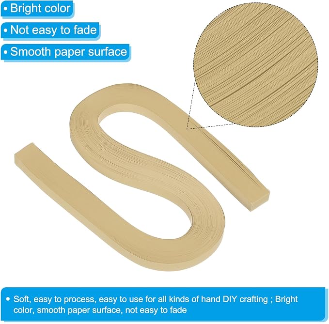 PATIKIL 120pcs Quilling Paper Strips Paper Flowers Quilling Kits 3/8" Origami - Image 3