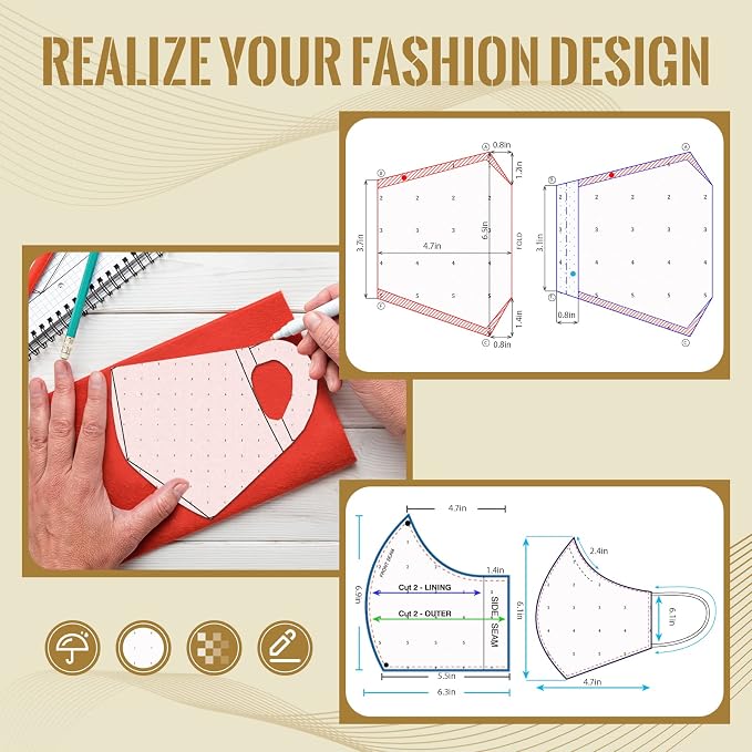 Dotted Pattern Paper for Sewing, 45 Inch x 10 Yards Tracing Paper for Pattern - Image 5