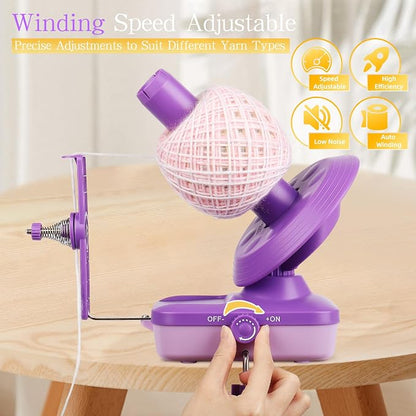 Electric Yarn Winder for Crocheting-Automatic Crochet Yarn Ball Winder for - Image 4