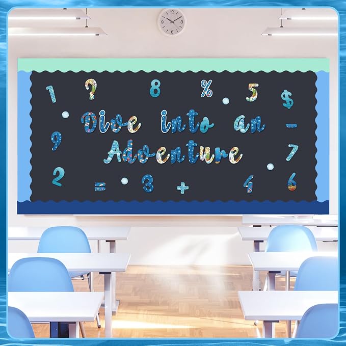 221 Pcs Bulletin Board Letters Round Alphabet Number Punctuation Symbol Combo - Image 7