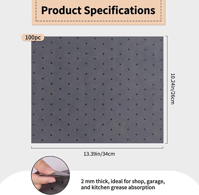 100 Pcs Oil Absorbent Pads - Image 2