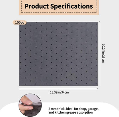 100 Pcs Oil Absorbent Pads - Image 2