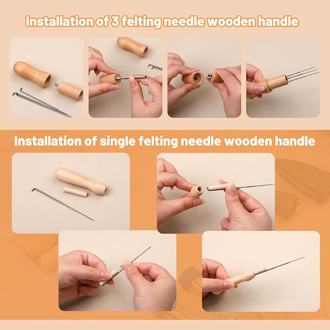 82PCS Needle Felting Tools, Needle Felting Needles, 4 Sizes Felting Needles - Image 4